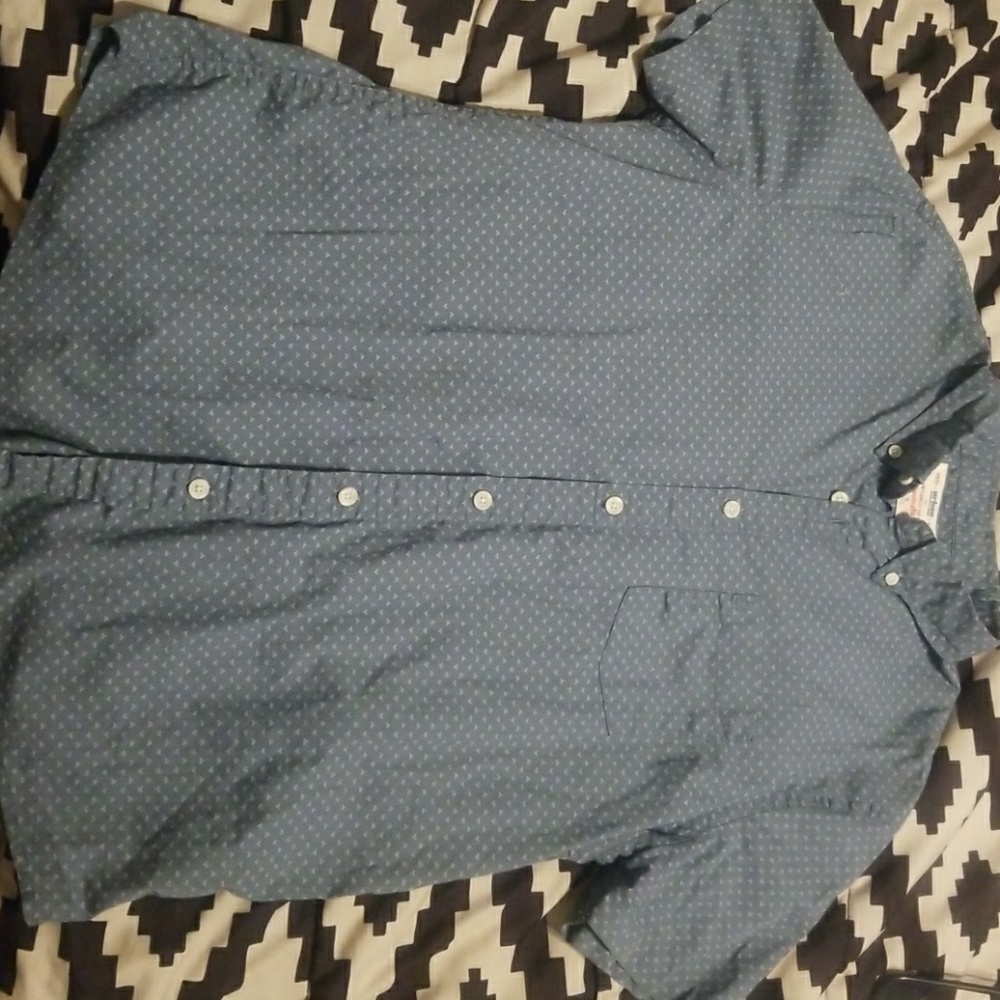 Mens button up short sleeve